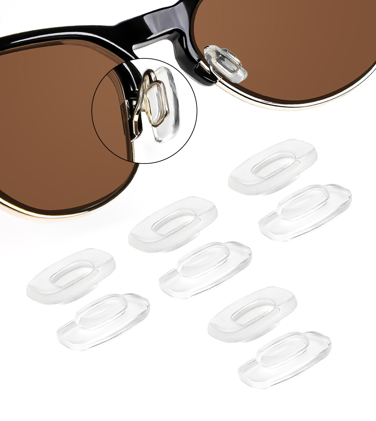 Soft Replacement Nose Pads for Maui Jim Backswing MJ-709 Nose Pieces