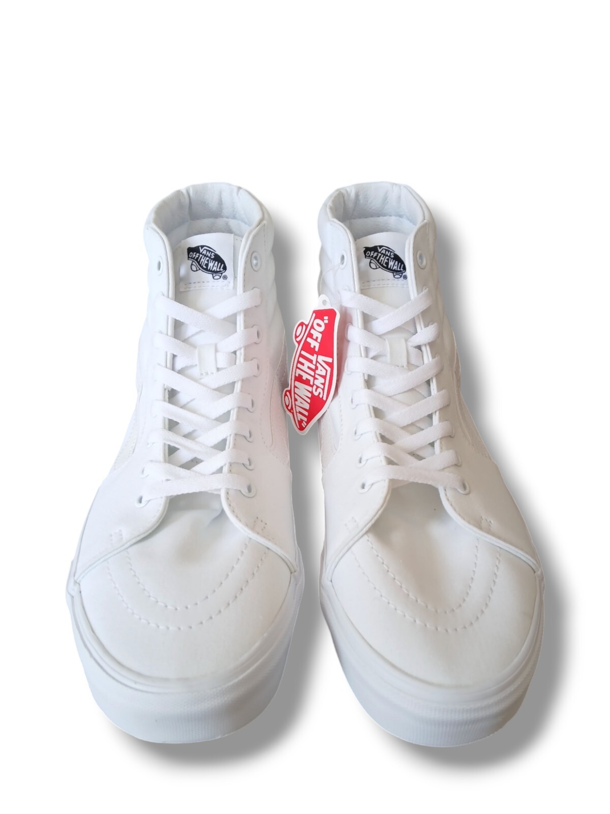 VANS Sk8- High True White Size 7.5 US MEN / 9.0 US Women