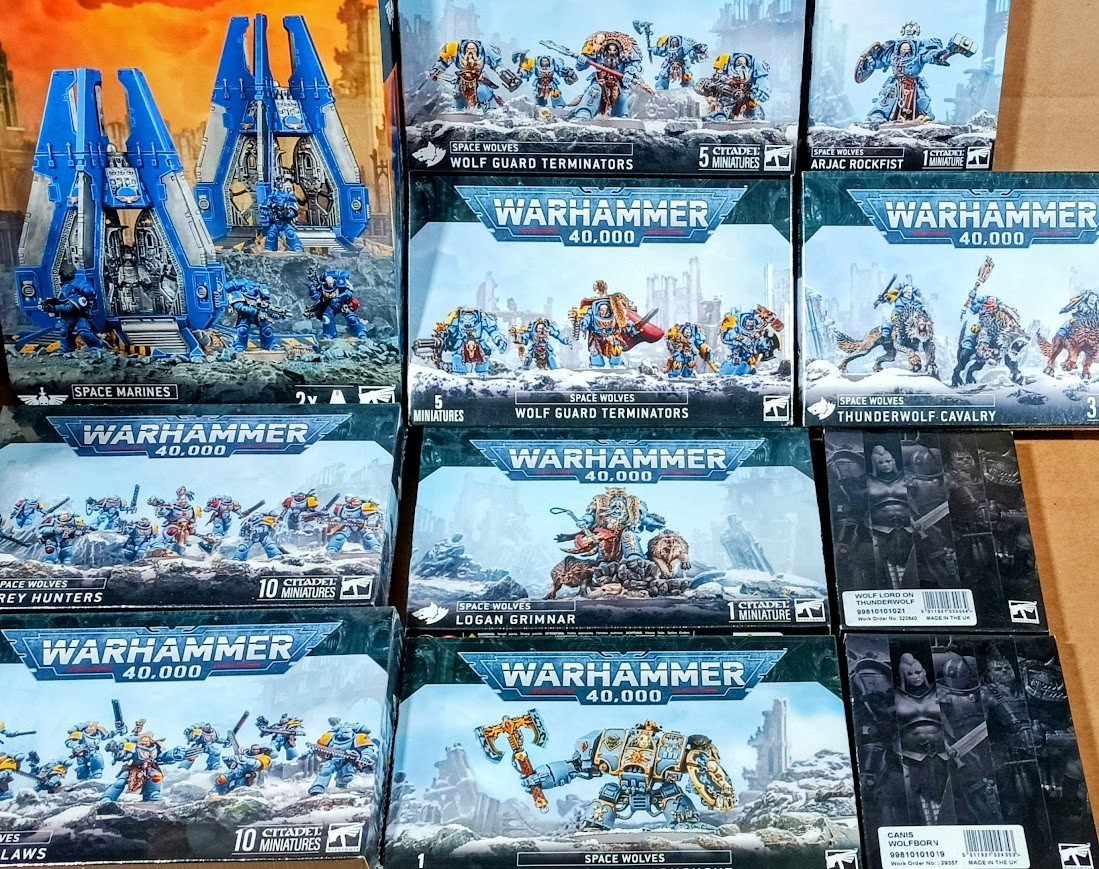 ⚔️ONE-CLICK WARHAMMER 40K SPACE WOLVES - LOGAN + TERMINATORS + CANIS WOLFBORN⚔️