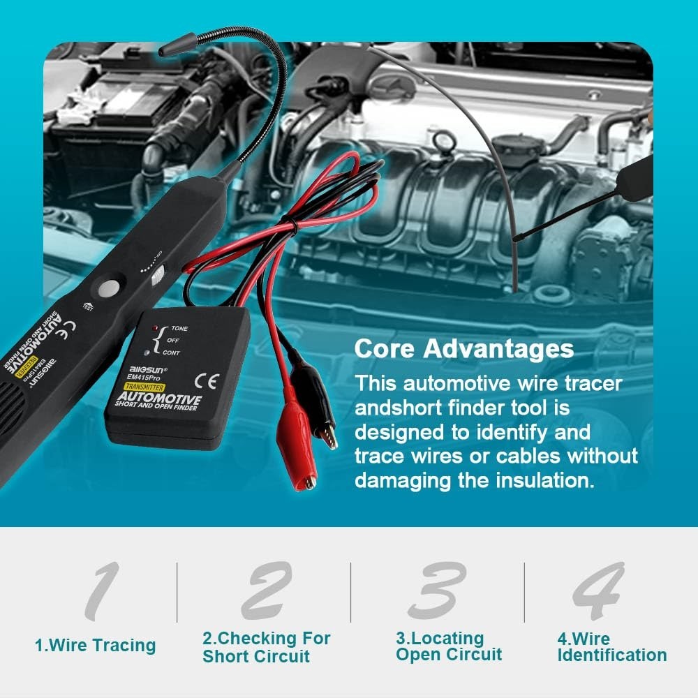 Cable Tracker Electrical, Auto Circuit Tester,Short Open Finder Wire Breaker ...