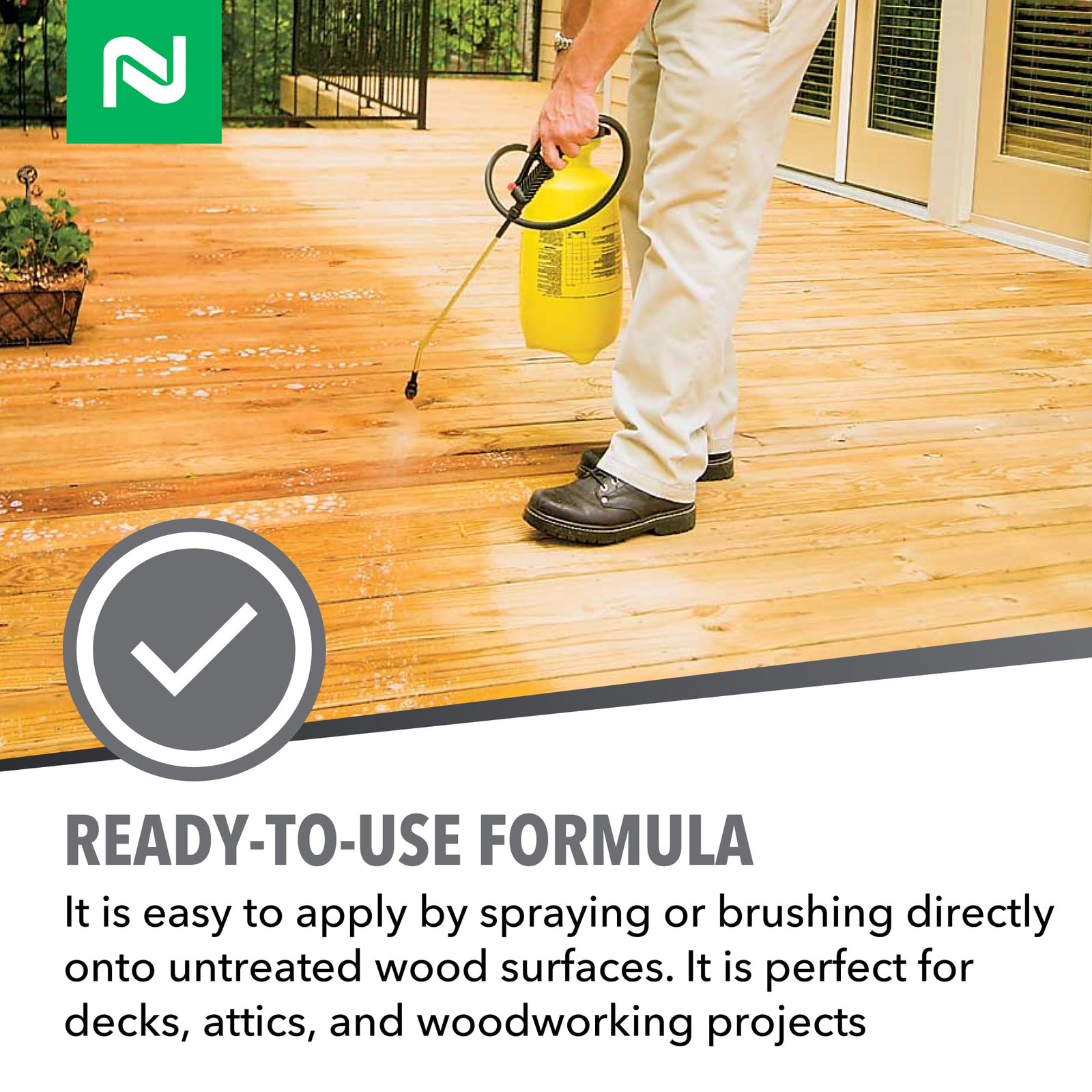 1 Gallon Household Wood Stain Clear Formula for Indoor and Outdoor Protection