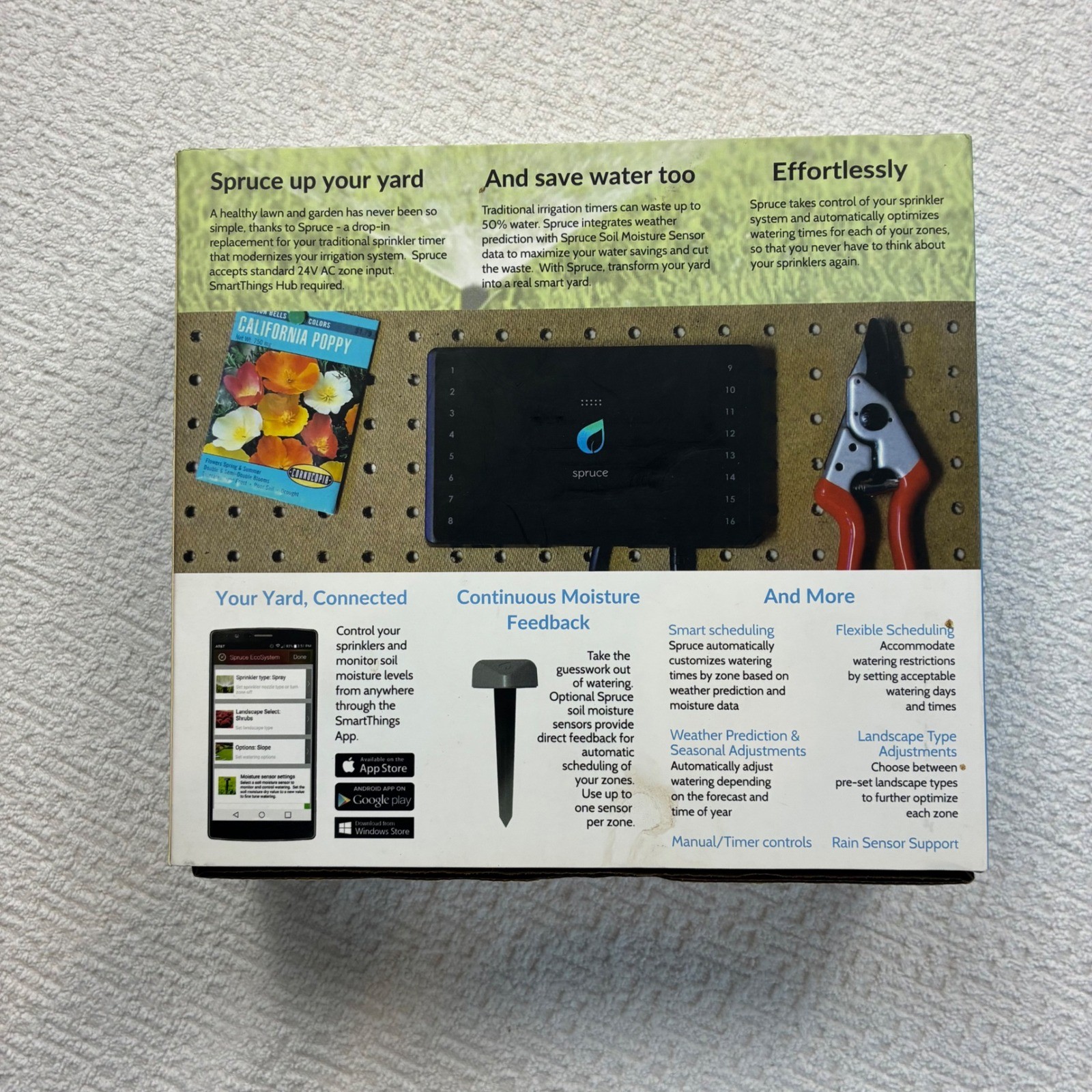 Spruce 16 Zone Smart Irrigation Controller PS-SPRZ16-01 Wireless NIB