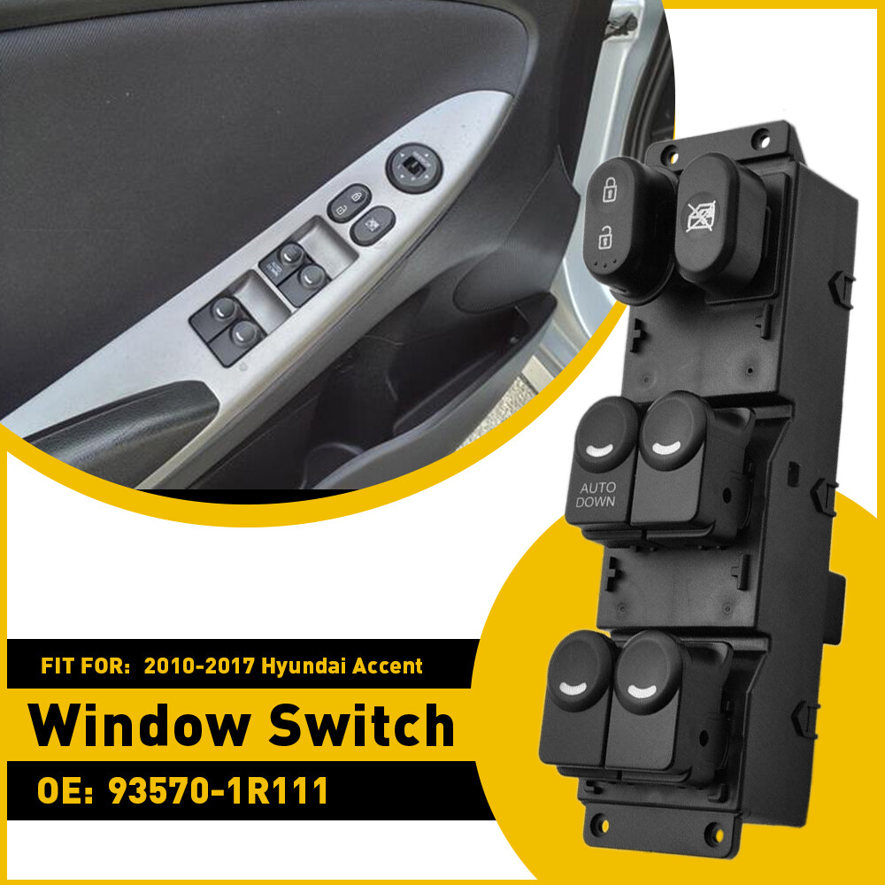 Window Control Door Power Switch For 2011-2017 Hyundai Accent Left Driver Master