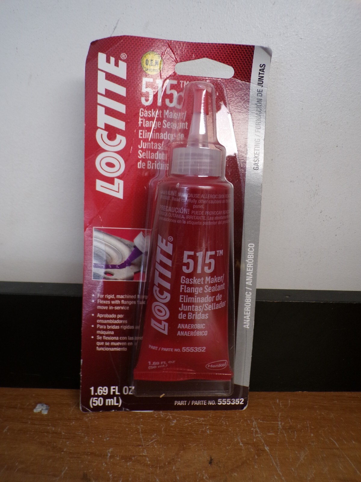 NEW LOCTITE 555352 515 Gasket Maker Flange Sealant Tube, 50ML 1.69FL OZ TUBE