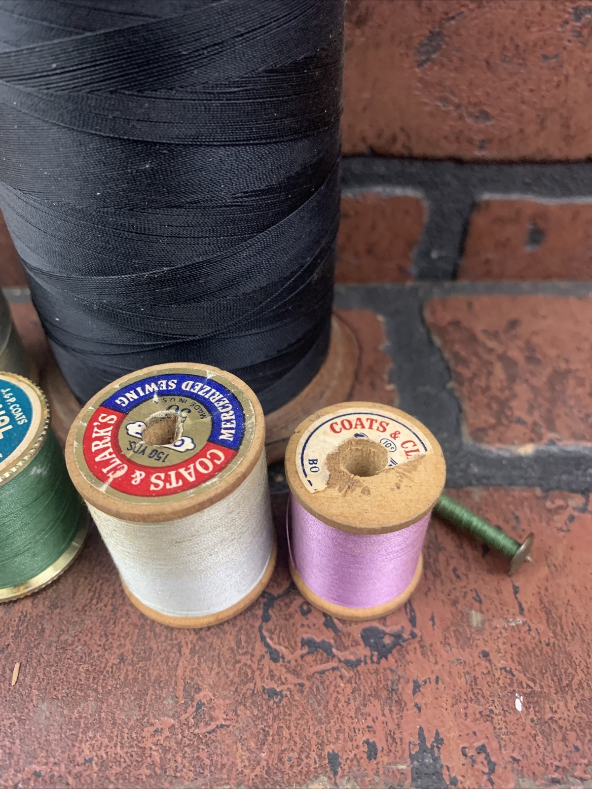 Lot of Sewing Thread Spools