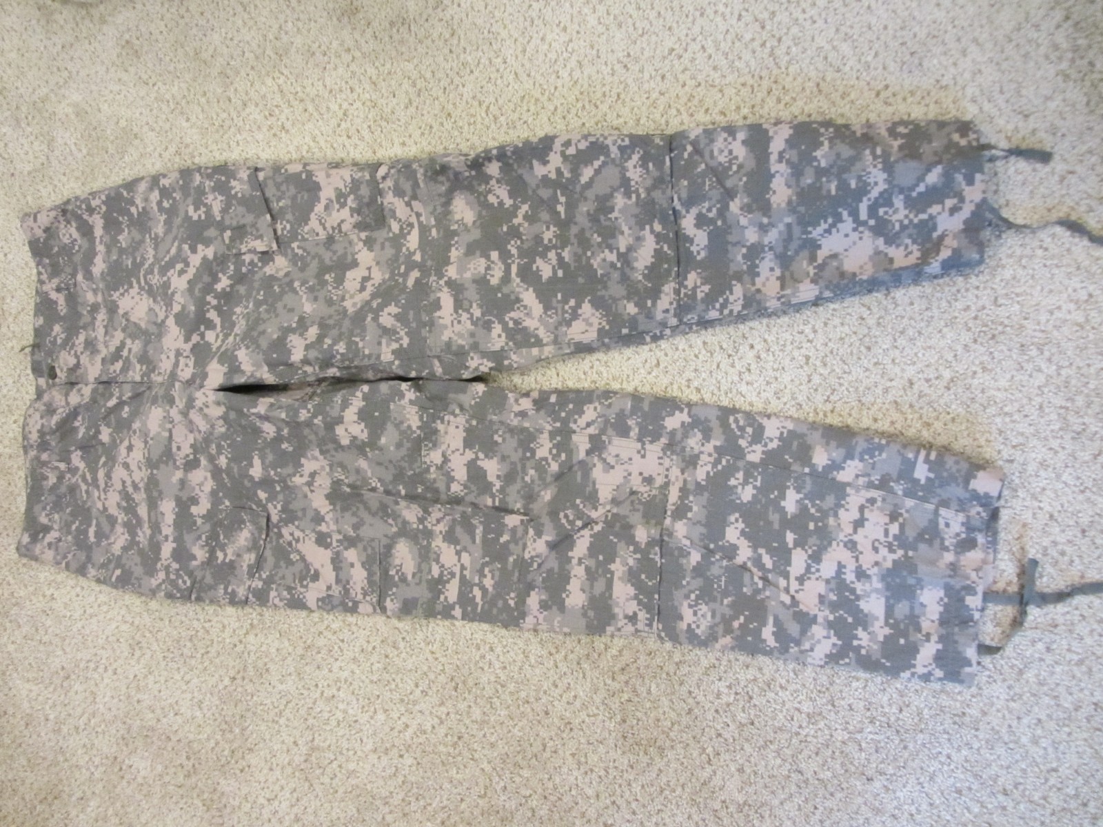US Army Combat Uniform Trousers ACU UCP Digital Camo Pants Large Long