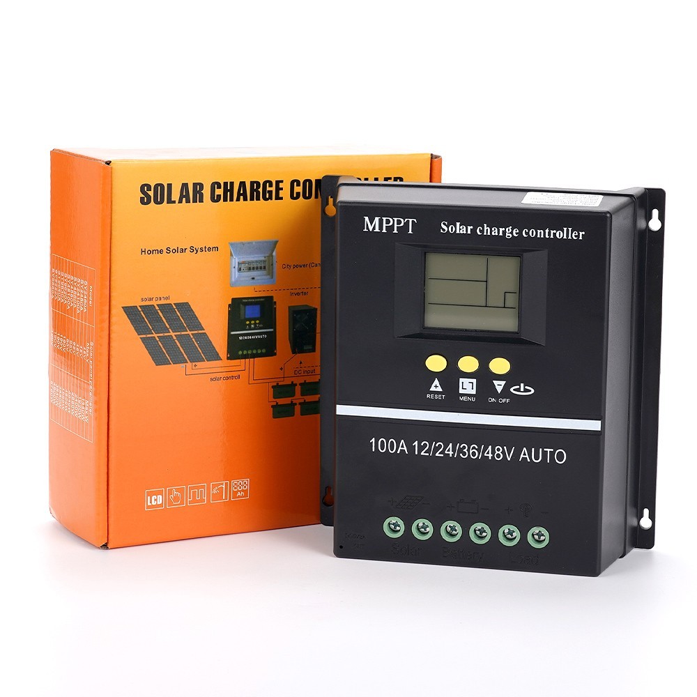 MPPT Solar Charge Controller 100 Amp 12V 24V 36V 48V Auto Solar Panel Controller