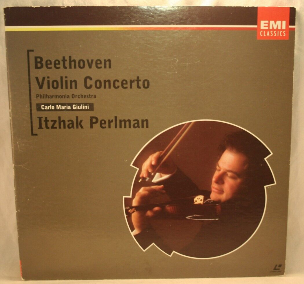 Laserdisc z * Itzhak Perlman * Beethoven Violin Concerto in D Opus 61 ~ EMI