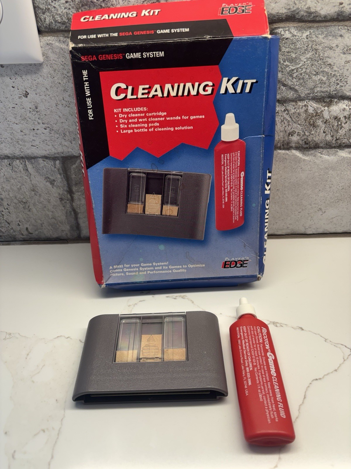 Sega Genesis Cleaning Kit Cartridge in Box Player’s Edge