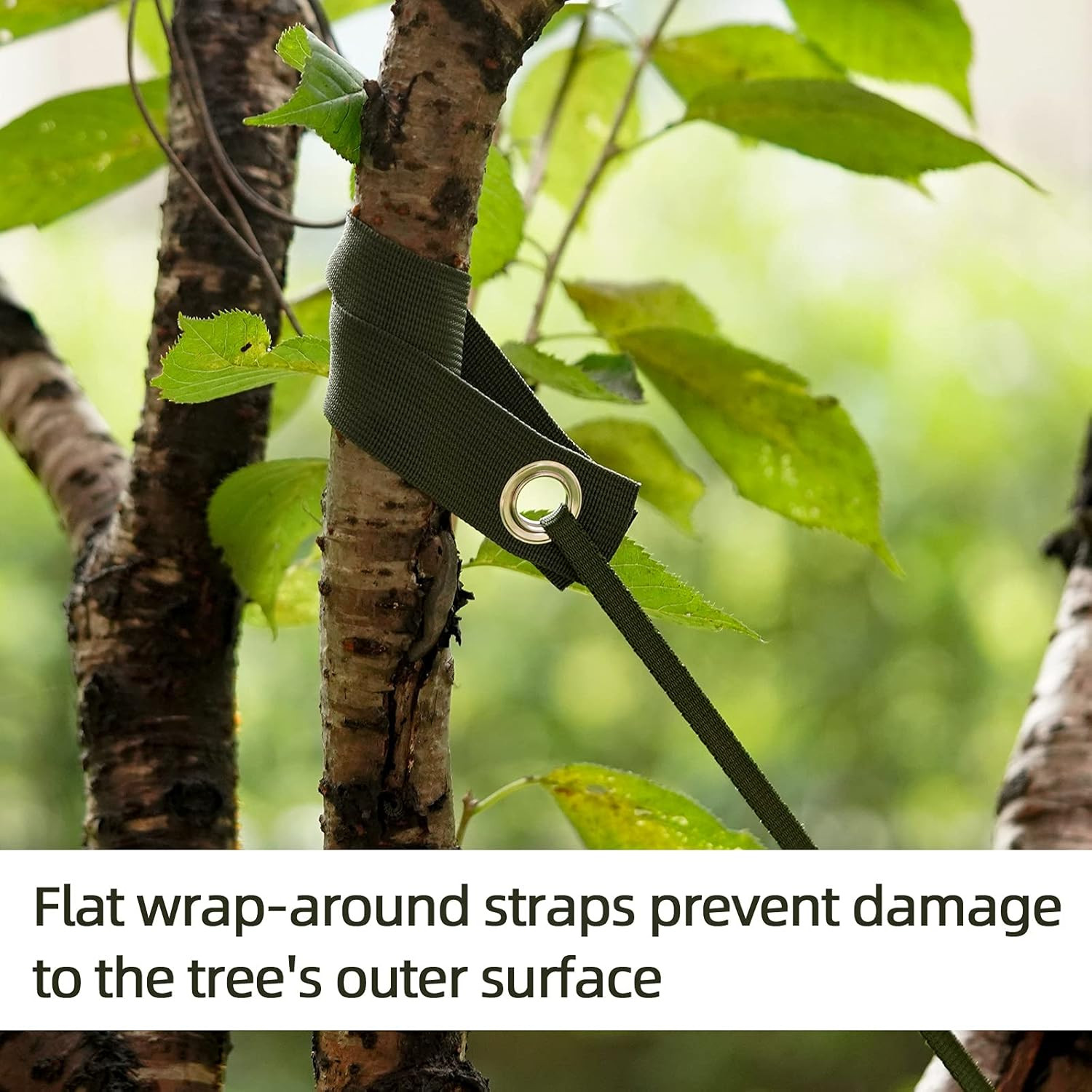 Tree Straps for Staking, 6 pcs Heavy Duty Nylon Tree Support Tree Straps | Guyin
