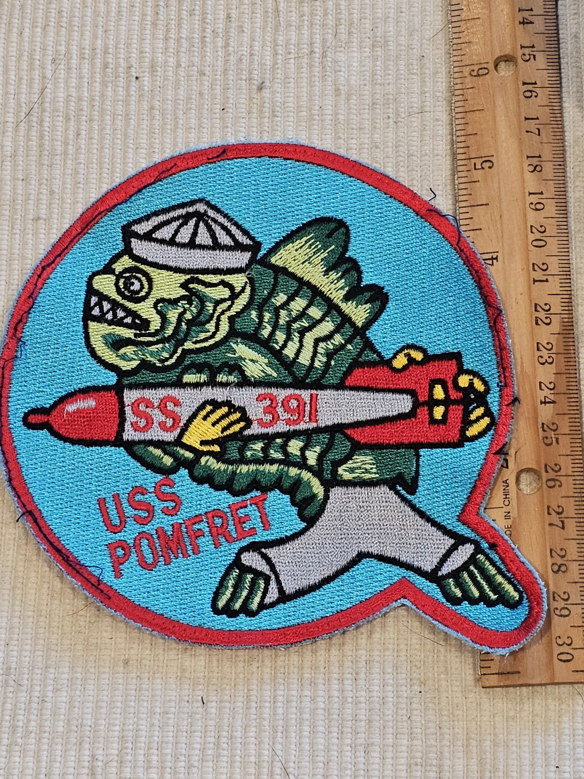 1950s 60s Navy Vietnam War Cold War SS-391 USS Pomfret Submarine Patch L@@K!!!