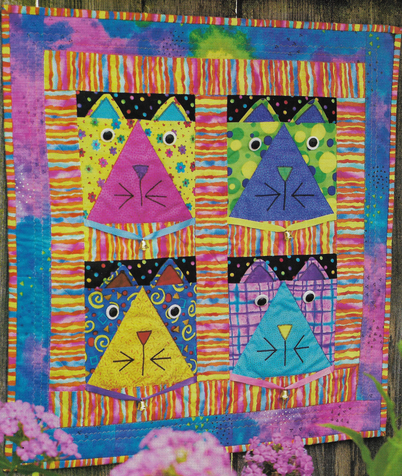 Krazy Kats Wall Quilt quilting pattern instructions