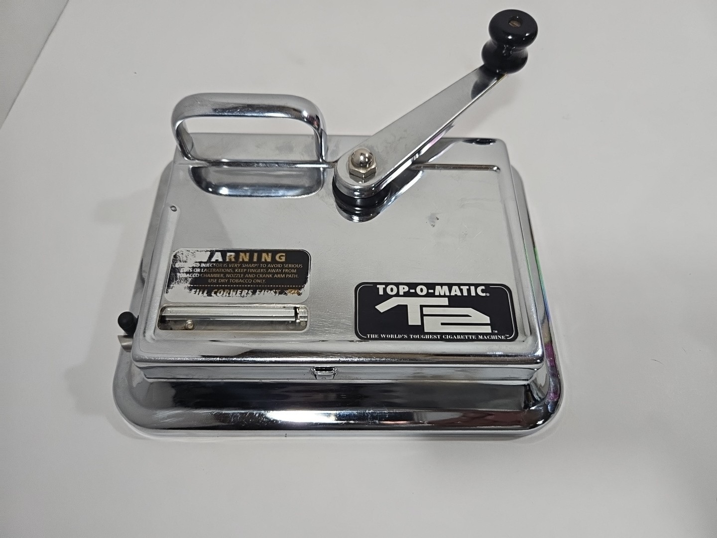 TOP-O-MATIC-T2'CIGARETTE ROLLING MACHINE W/BOX