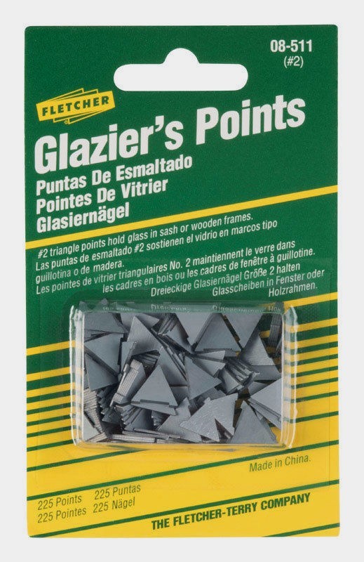 Fletcher Terry No. 2 Push Glazier's Points Window Glass Repair 225pk 08-511
