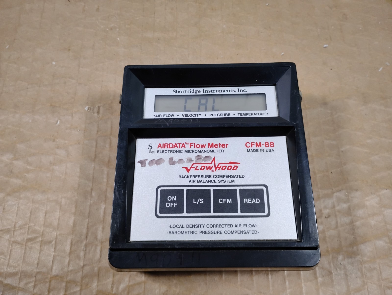 Shortridge Instruments CFM-88 Airdata Flow Meter Electronic Micromanometer