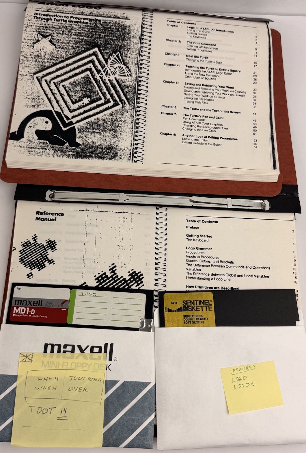 Atari Logo Introduction to Programming Turtle Graphics & Reference Manual Binder