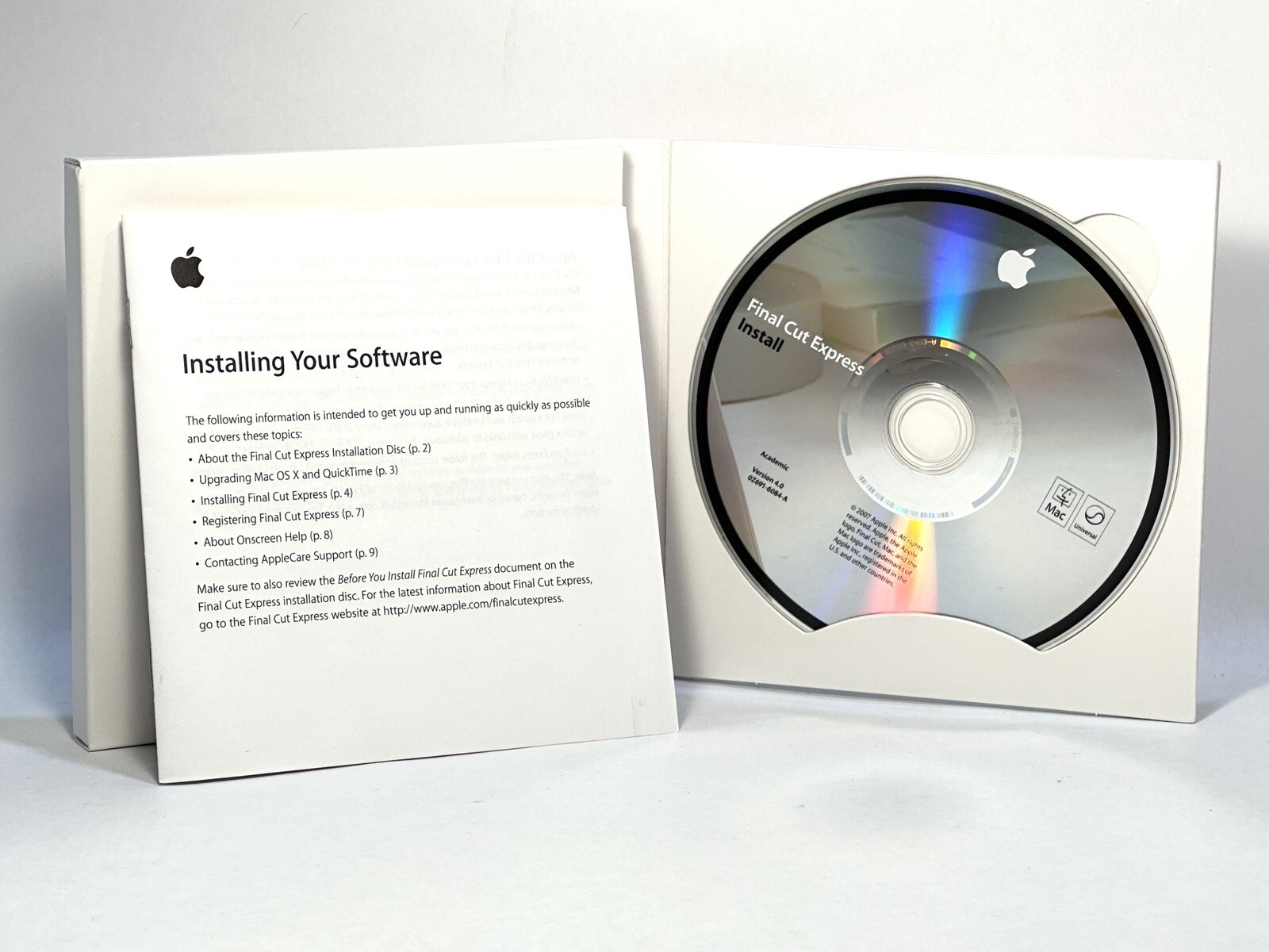Apple Software Final Cut Express 4 Retail Version MB278Z/A with Original Box