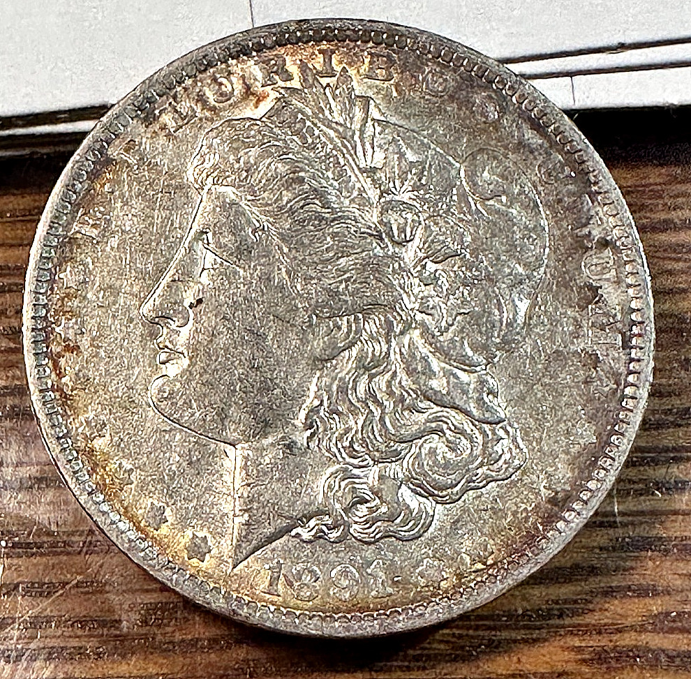 1891-O Dollar Nice Super Original Choice AU Neat Toning CHRC