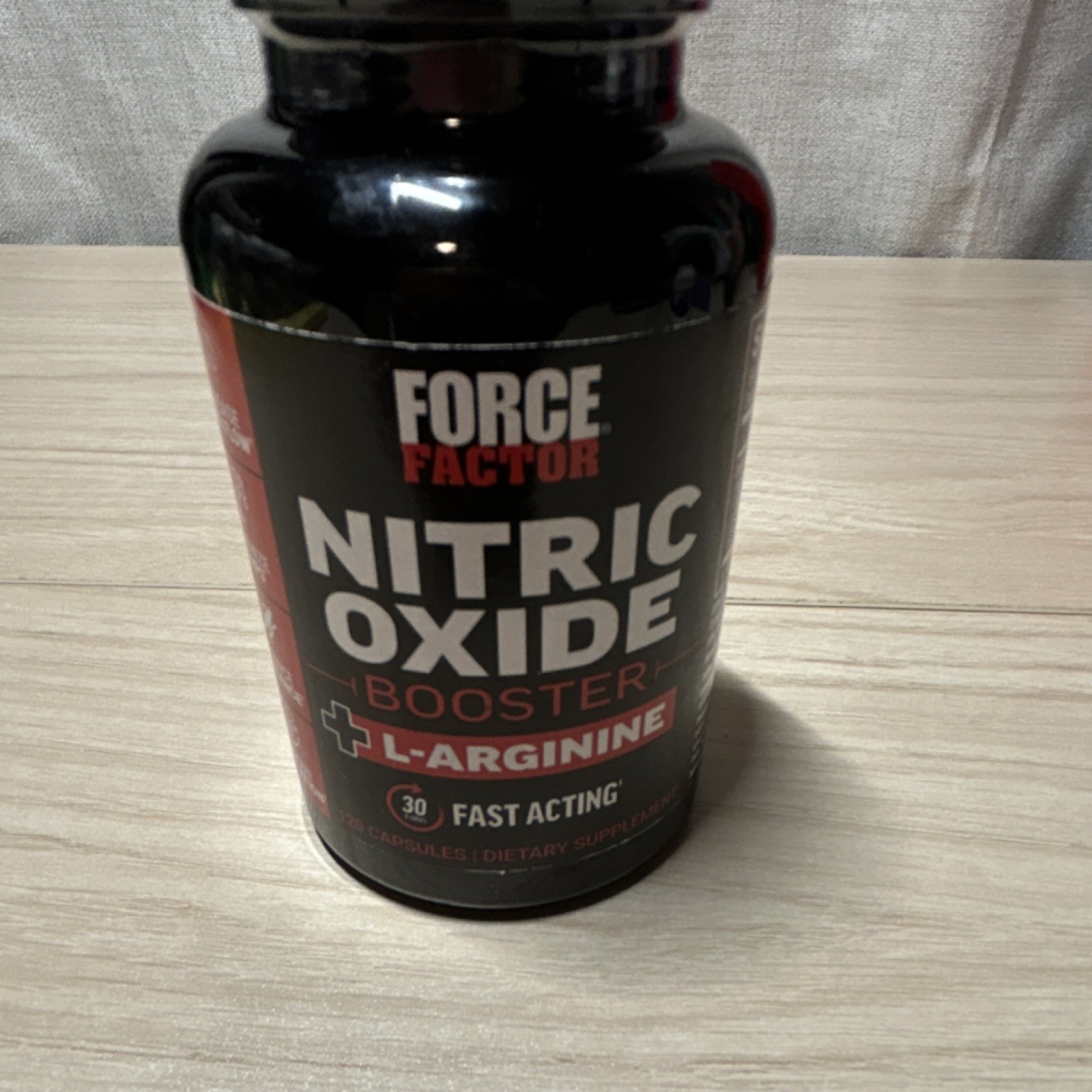 Force Factor Nitric Oxide Booster L-Arginine L-Citrulline 120 Capsules