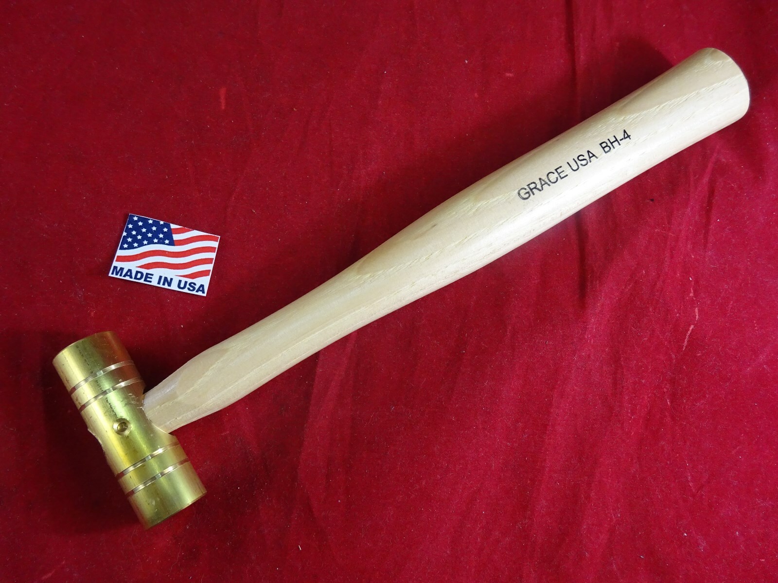 GRACE USA BH-4  BRASS 4 OUNCE GUNSMITH HAMMER MADE IN THE USA  !!! MACHINIST !!!