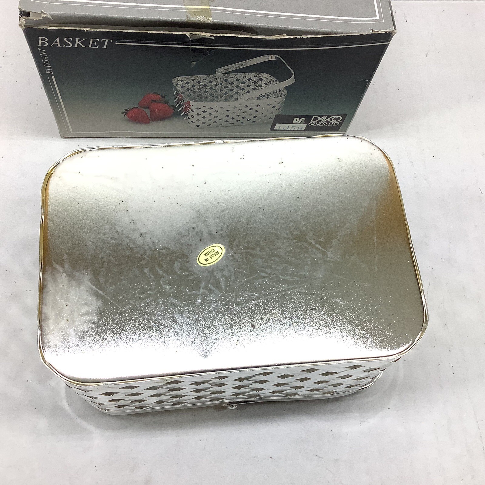 Davco Silver Collectible Elegant Basket