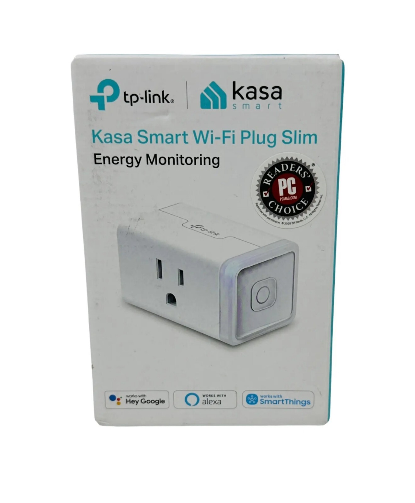 TP-Link Kasa Smart Wi-Fi Mini Plug With Energy Monitoring- White 15A  (KP-115)