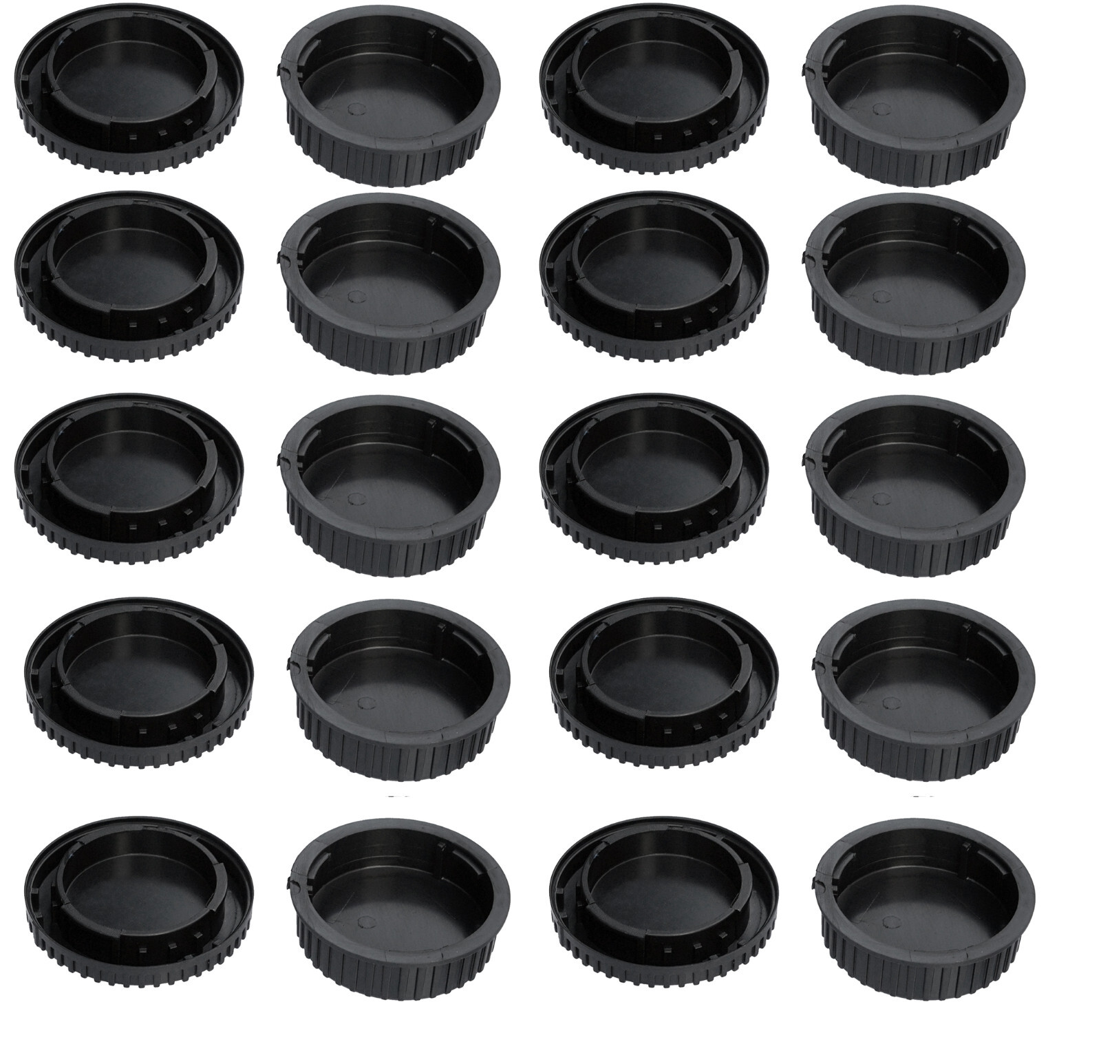 10 Pcs x Rear Lens Covers + Camera Body Caps for Nikon F DSLR D7100 D7000 D5100