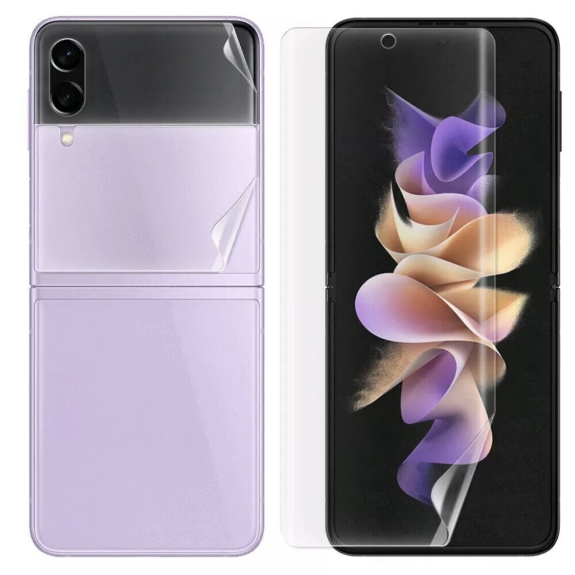 For Samsung Galaxy Z Flip 6/5/4/3/1 Hydrogel Front+Inside+Hinge Screen Protector