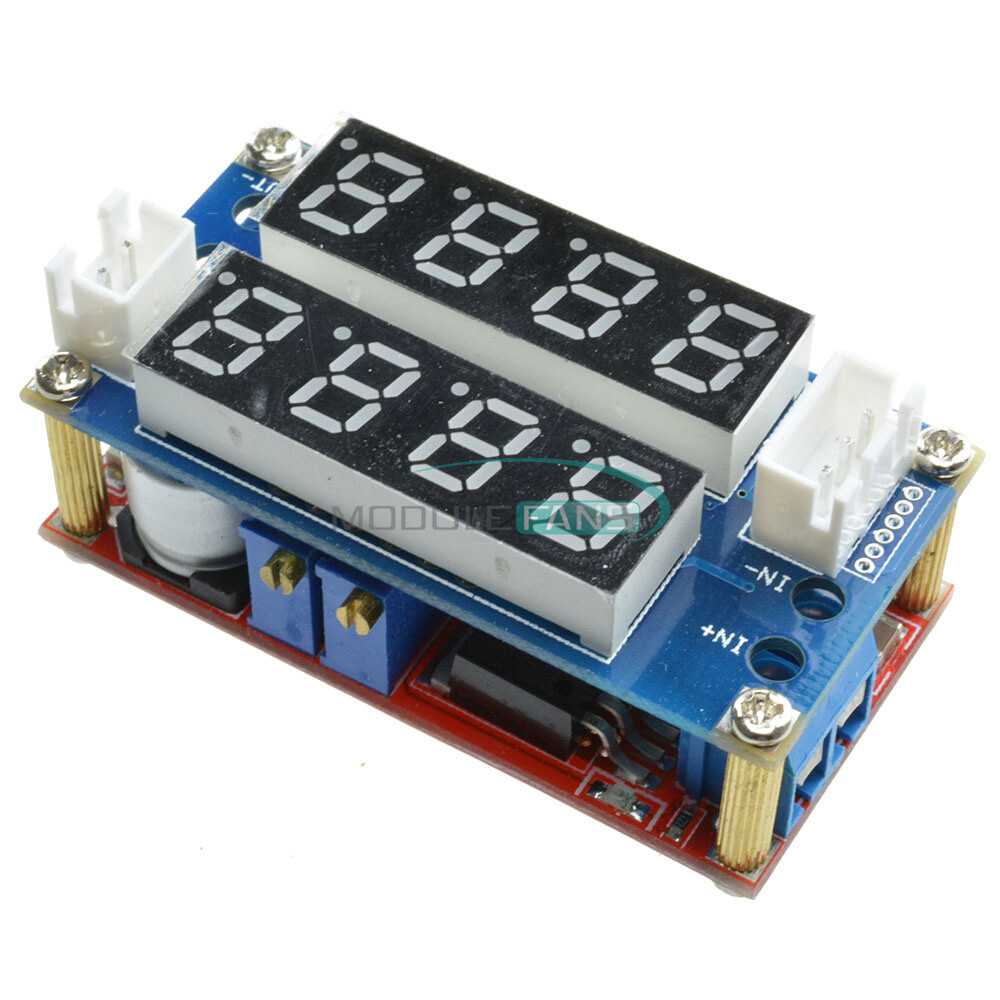 5A CV/CC Display Step Down Adjustable Charge Module LED Panel Voltmeter Ammeter