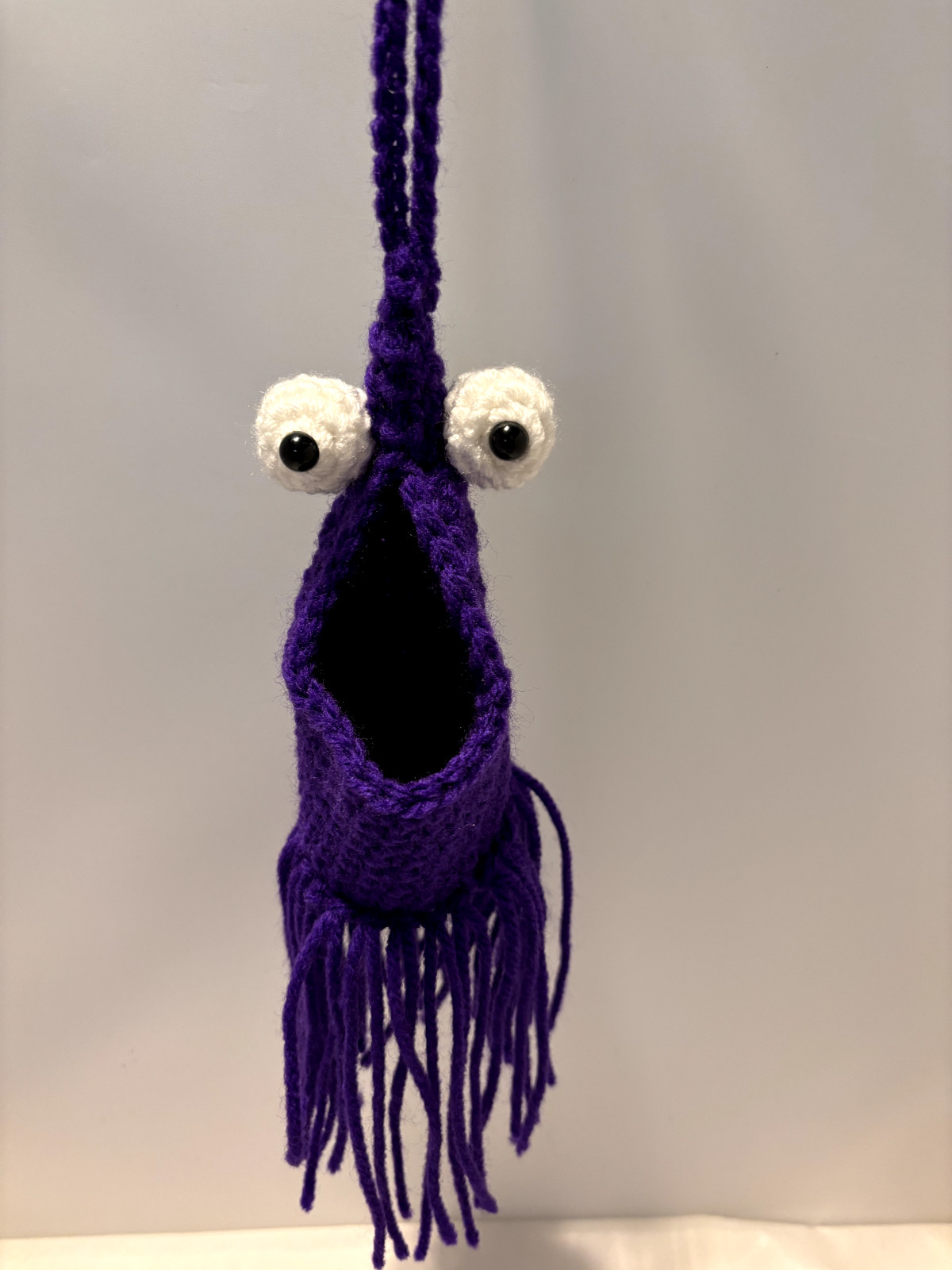 Made to Order - Crochet Alien Car accessory, Air Plant holder