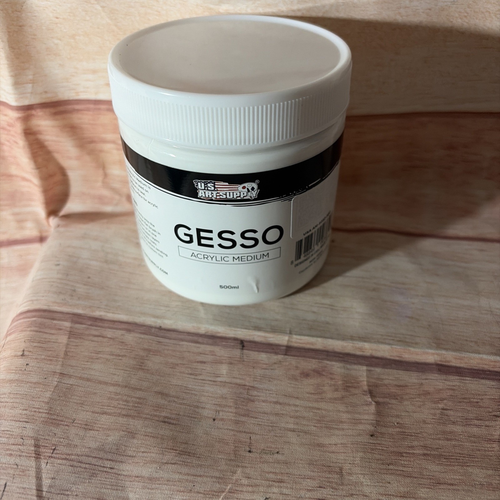 White Gesso Primer 16.9oz - Acrylic & Oil Paint Surface Prep