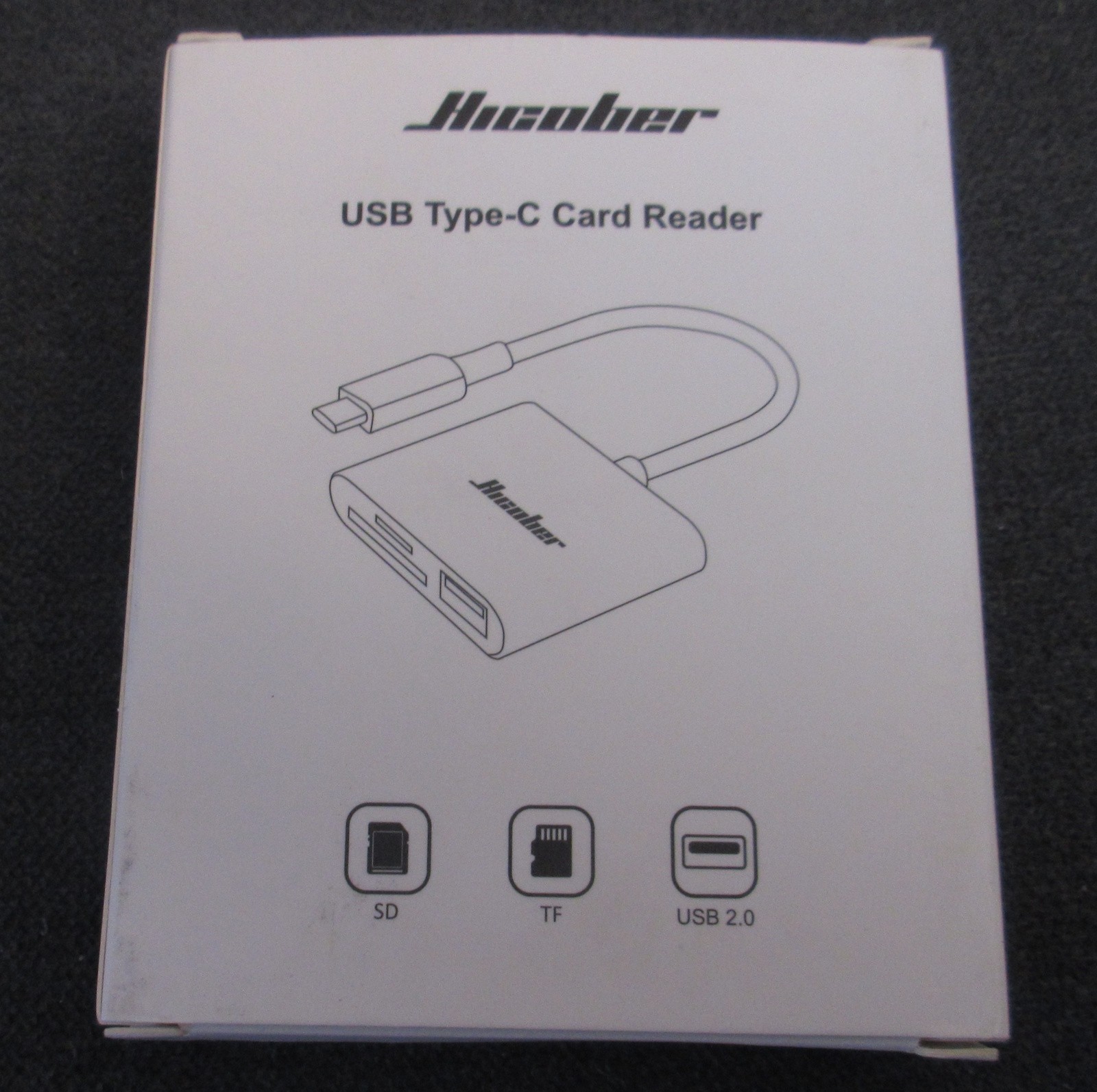 HICOBER USB Type-C Card Reader, Silver UCN3298 SD / Micro SD - NEW in Box