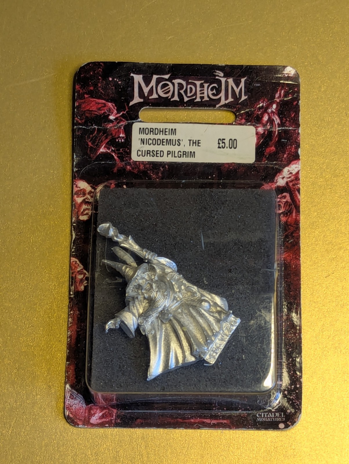 Rare Mordheim Dramatis Personae, Nicodemus Cursed Pilgrim, Sealed, OOP NOS (MS2)