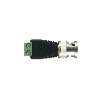 Adapter from BNC Male connector to pair of screw terminals with AWG-26-14 for