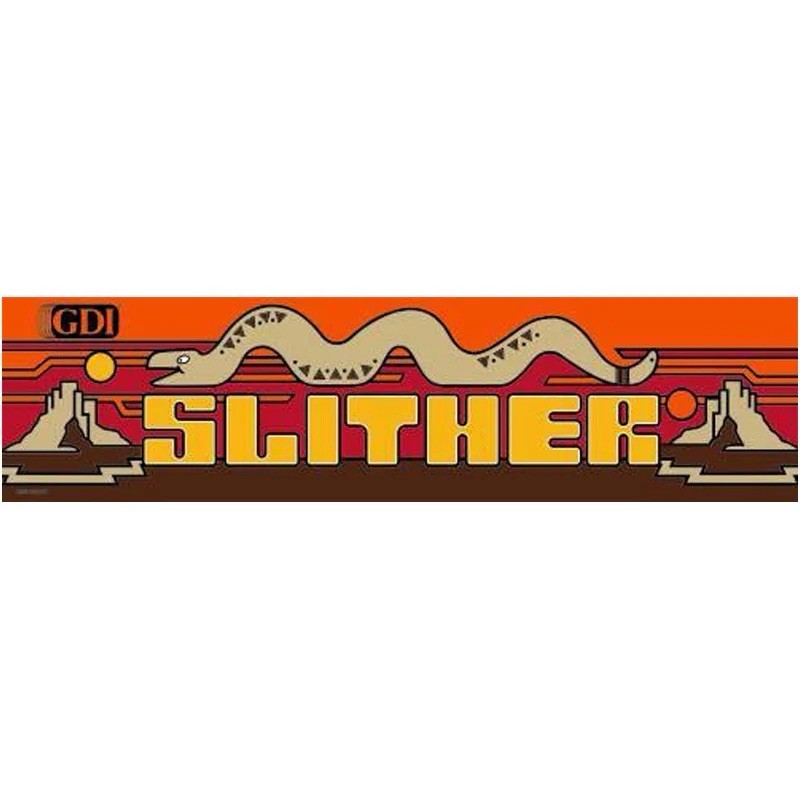 Slither Arcade Marquee High Quality Translite