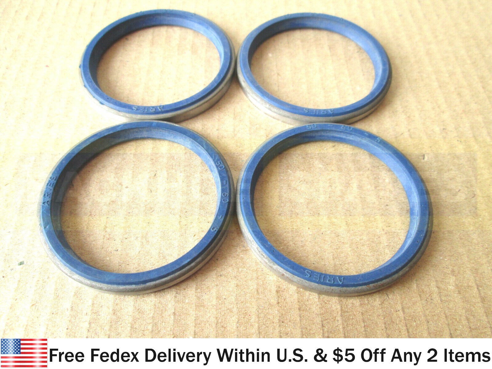 JCB PARTS - SEAL PIVOT PIN GREASE, 50MM, SET OF 4 PCS. (PART NO. 813/00426)
