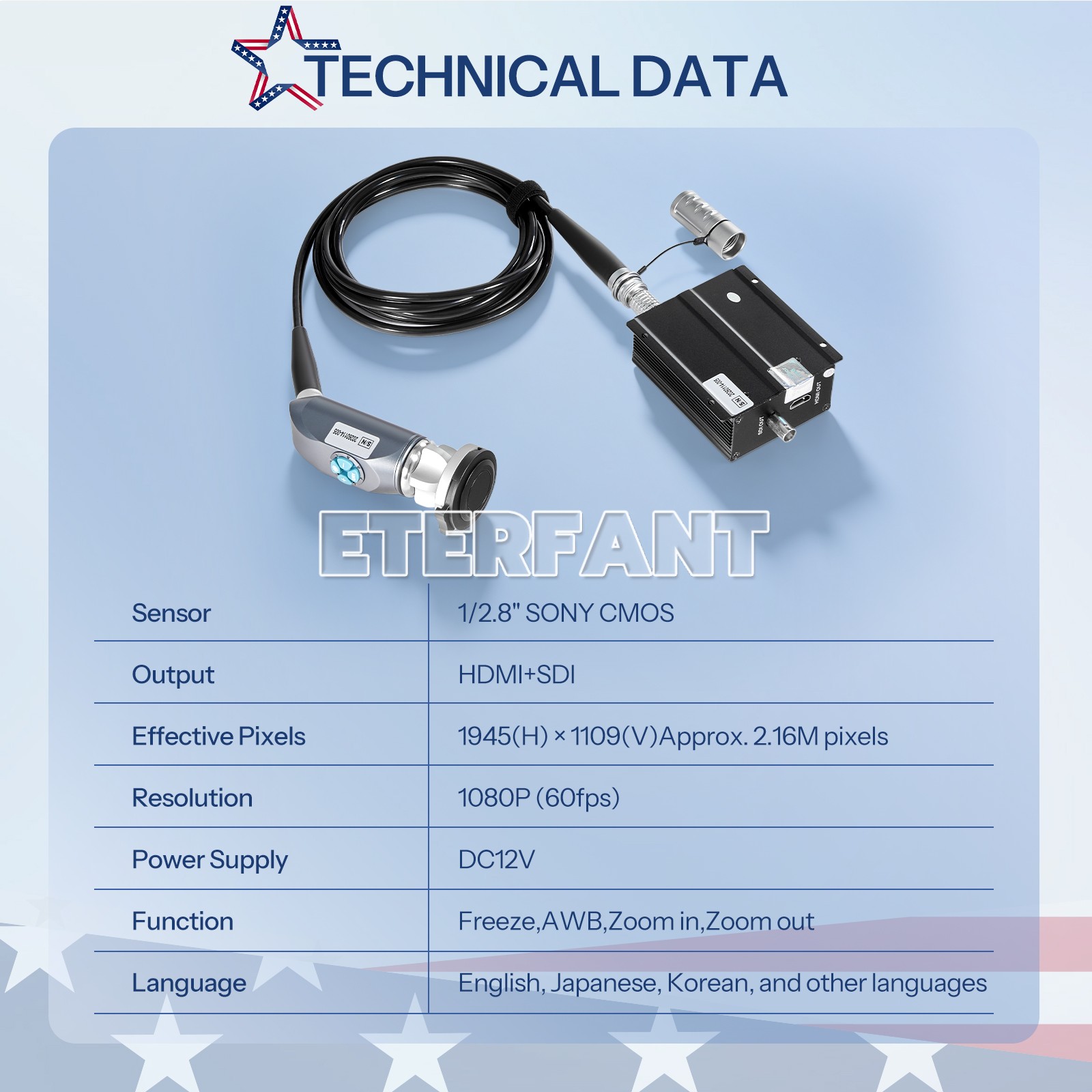 Endoscopy Camera Full Hd 1080p Laparoscopic Endoscope System for Laparoscopy