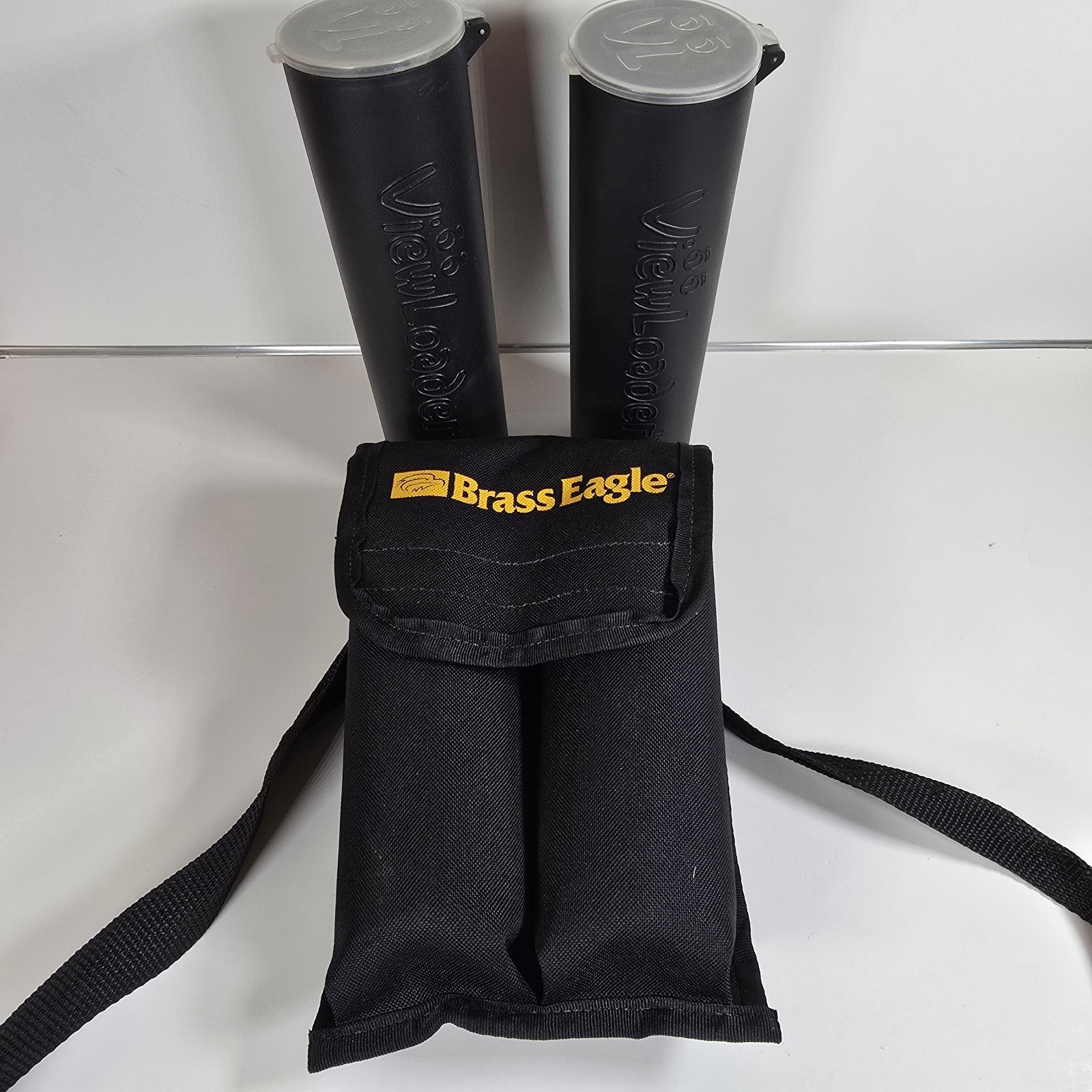 Vintage Brass Eagle Paintball Pod Harness Carrier w/ 2 ViewLoader VL Pods