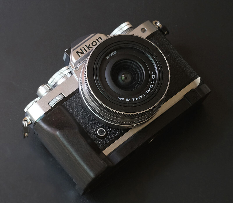 All Walnut Black Wood Ebony Hand Grip for Nikon Zfc Camera Baseplate Holder