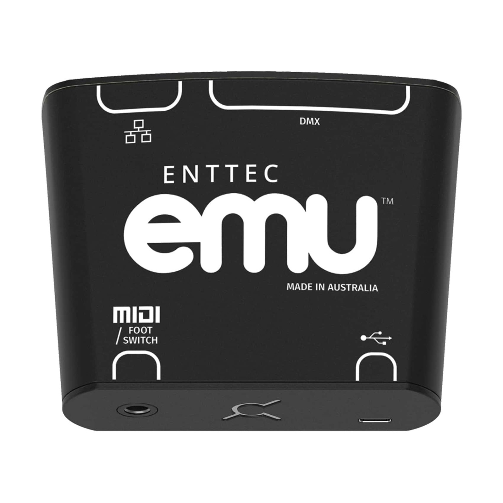 Enttec EMU Hardware Interface 70681, USB-C & Ethernet DMX Lighting Controller