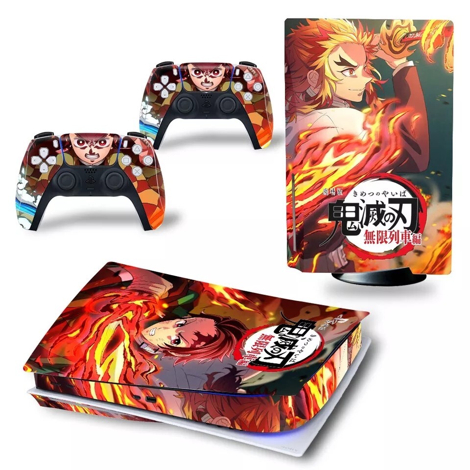Skin Ps5 Demon Slayer Vinyl Sticker +2 Skin Joysticks PLAYSTATION 5