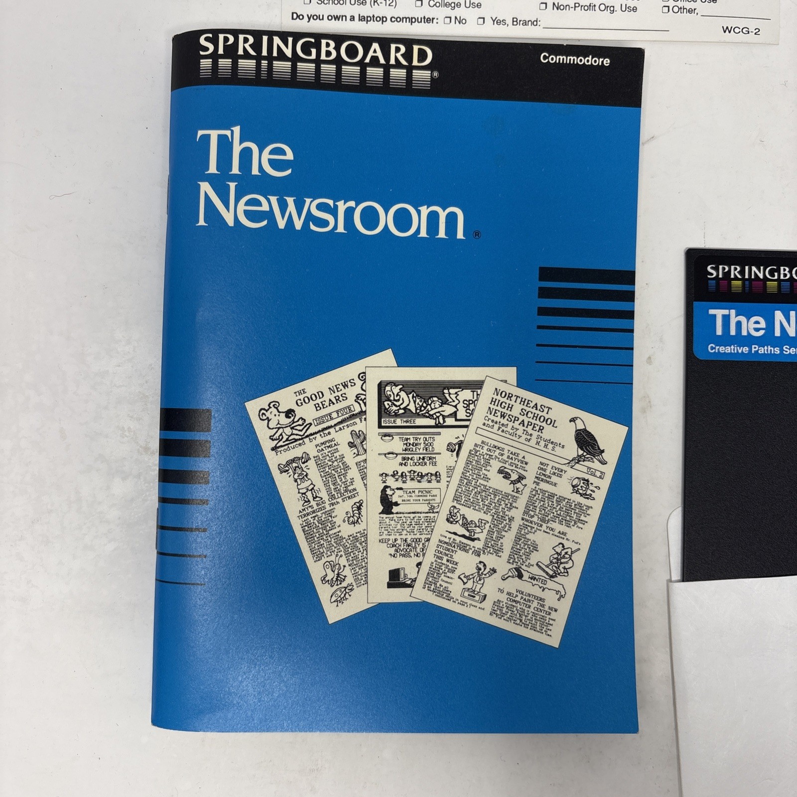 Springboard The Newsroom For Commodore 64/128 (1985)