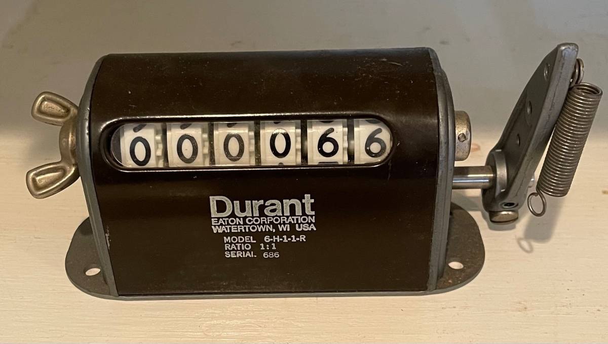 GENUINE EATON Durant Vintage Stroke Counter 6-H-11-R