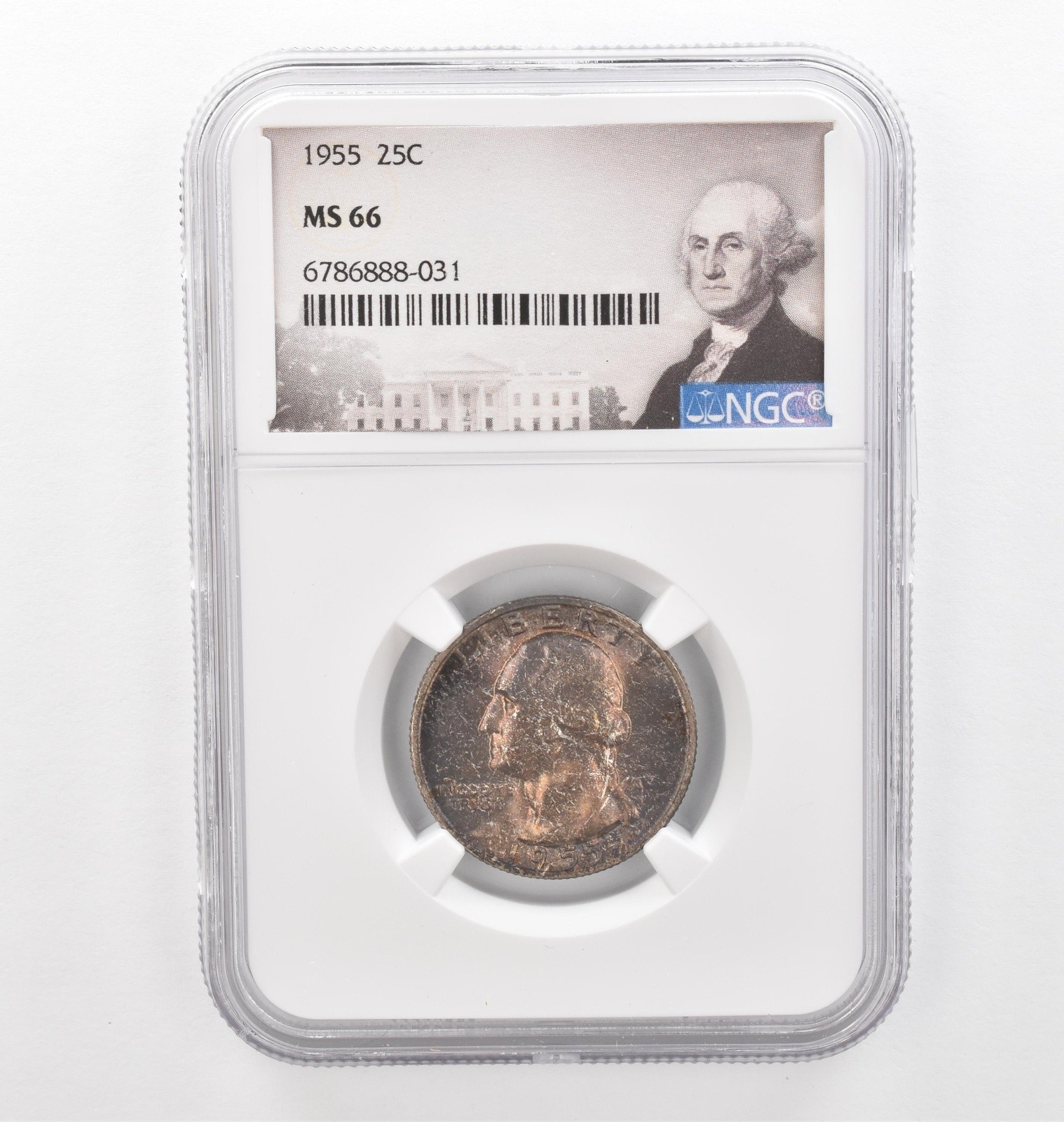 1955 Washington Quarter MS66 NGC Beautiful Tone *2269