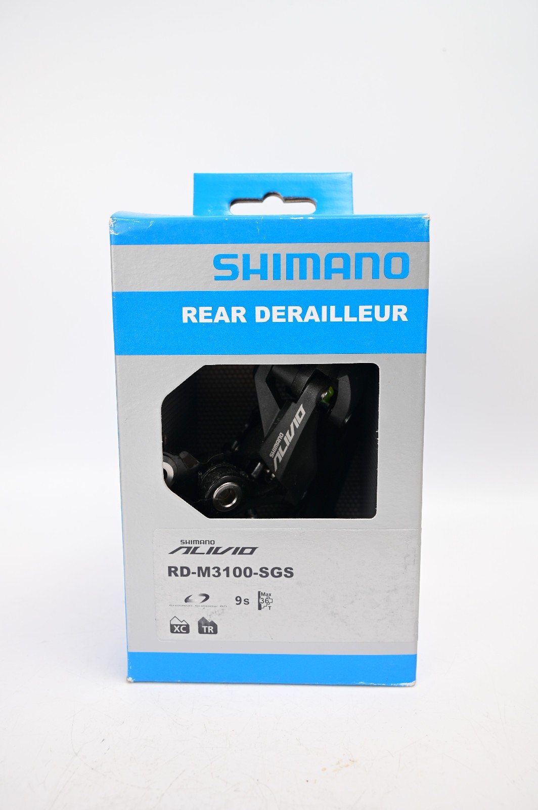 Shimano Alivio RD-M3100-SGS 9 Speed MTB Bike Rear Derailleur SGS 36t Long Cage