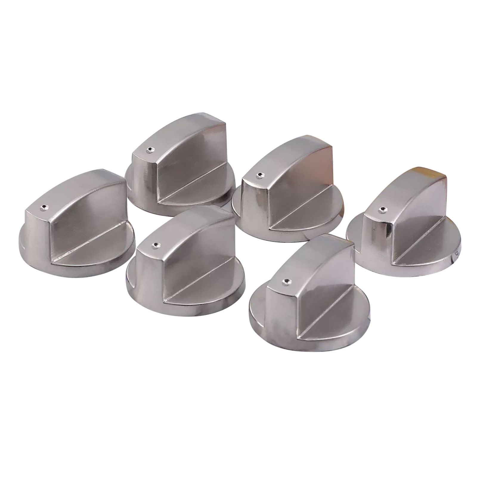 6pcs Universal Gas Stove Knobs Cooker Oven Kitchen Control Metal Replace