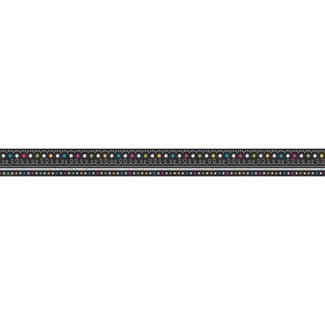 Chalkboard Brights Straight Border Trim by Teacher Created Resources
