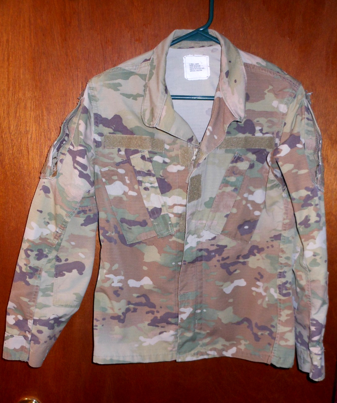COAT ARMY COMBAT UNIFORM OCP - SIZE: X-SHORT  w/RIPSTOP  8415-01-623-5165