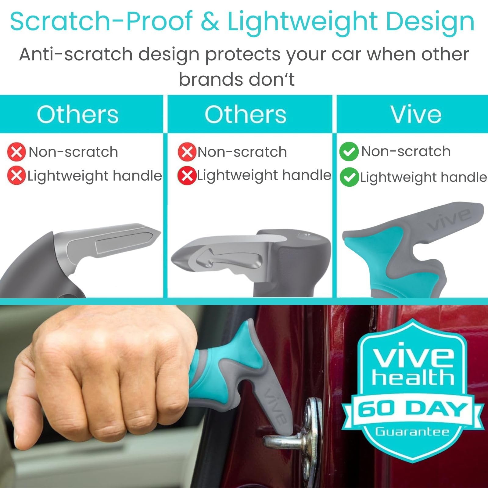 Vive Car Handle Assist for Elderly - Vehicle Support - Standing 2 Pack