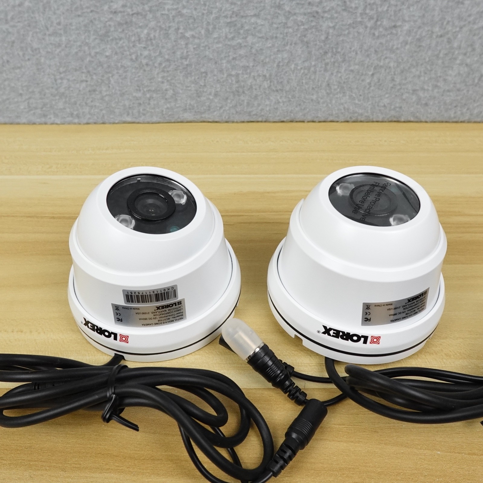 LOREX MCD7708 AIS Dome Security Camera Night 700TVL 960H CCTV White Lot of 2